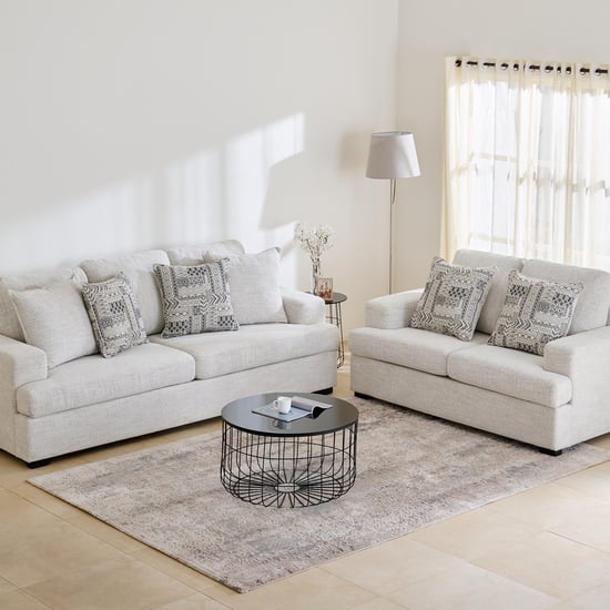 Helios Nicole Fabric 3+2 Seater Sofa Set - Beige