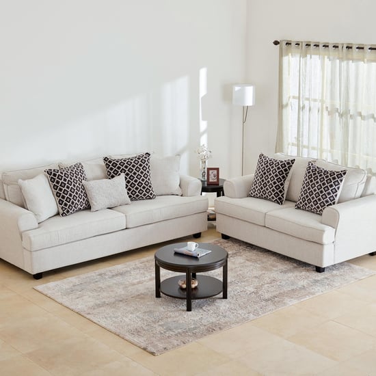 Helios Alvina Fabric 3+2 Seater Sofa Set - Grey