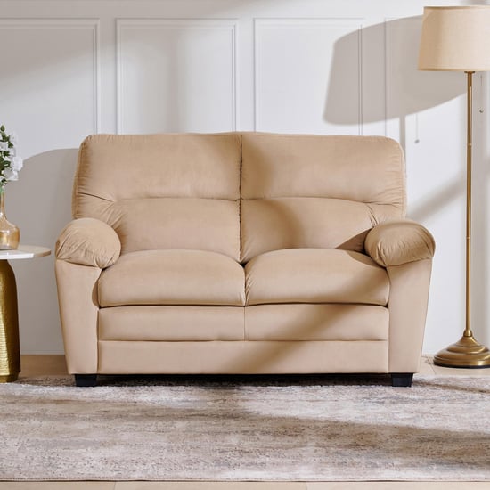 Mojo Velvet 2-Seater Sofa - Beige