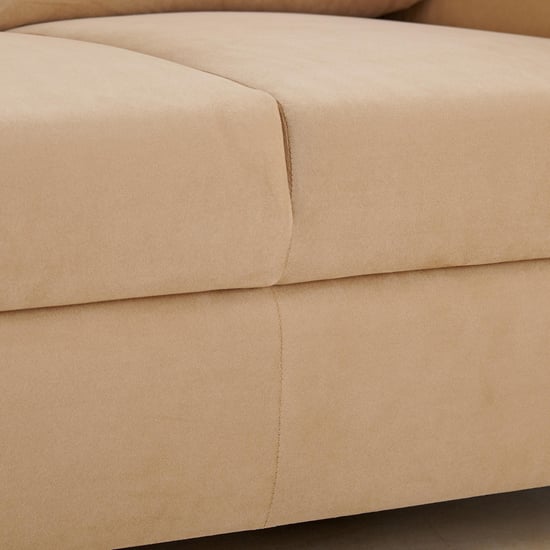 Ellora Fabric 3-Seater Sofa - Beige