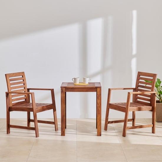 Romero Mango Wood 2-Seater Tea Set - Brown