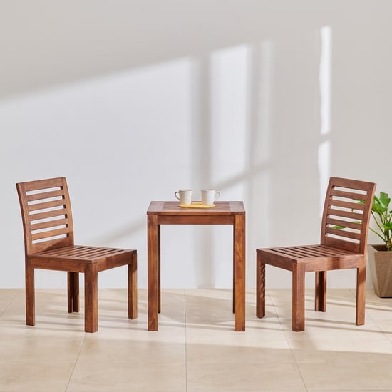 Romero Mango Wood 2-Seater Tea Set - Brown