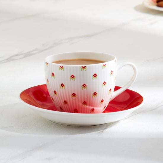 Raisa Rajarani Bone China Cup and Saucer - 200ml