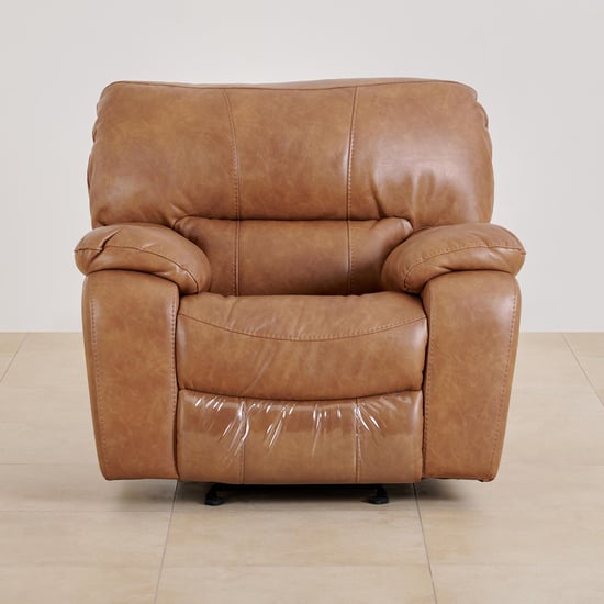 (Refurbished) Apollo Nappa Air 1-Seater Recliner - Brown