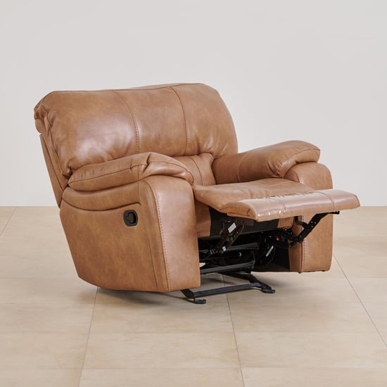 (Refurbished) Apollo Nappa Air 1-Seater Recliner - Brown