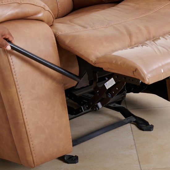 (Refurbished) Apollo Nappa Air 1-Seater Recliner - Brown