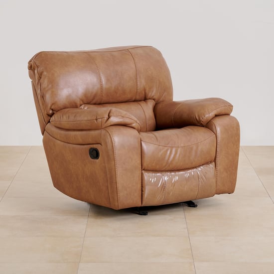 (Refurbished) Apollo Nappa Air 1-Seater Recliner - Brown