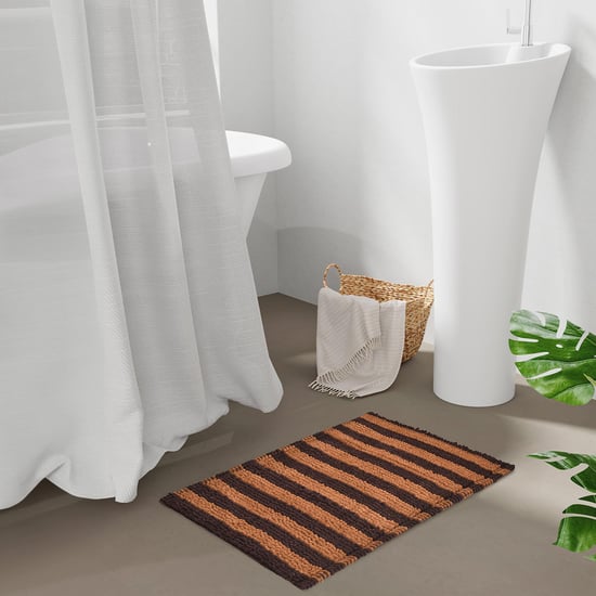 STELLAR HOME Miami Striped Bath Mat - 60x40cm