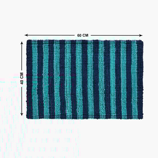 STELLAR HOME Miami Striped Bath Mat - 60x40cm