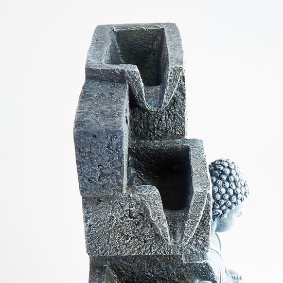 Corsica Alpine Polyresin Buddha Fountain - 26x18x44cm
