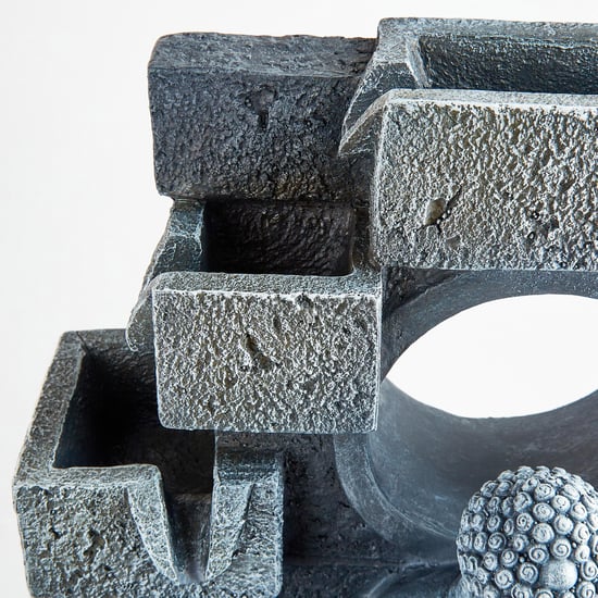 Corsica Alpine Polyresin Buddha Fountain - 26x18x44cm