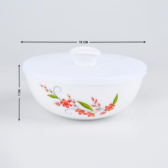 Velox Creeper Set of 3 Opalware Printed Mixing Bowls with Lids