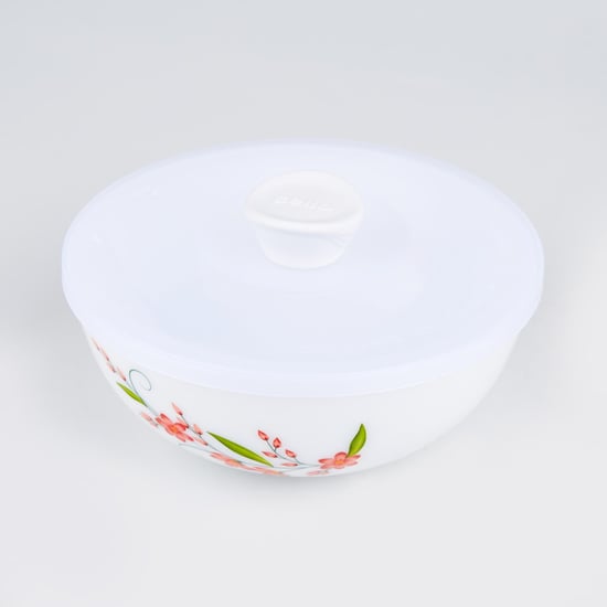 Velox Creeper Set of 3 Opalware Printed Mixing Bowls with Lids
