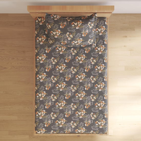 Harold Floral Printed 2Pcs Single Bedsheet Set