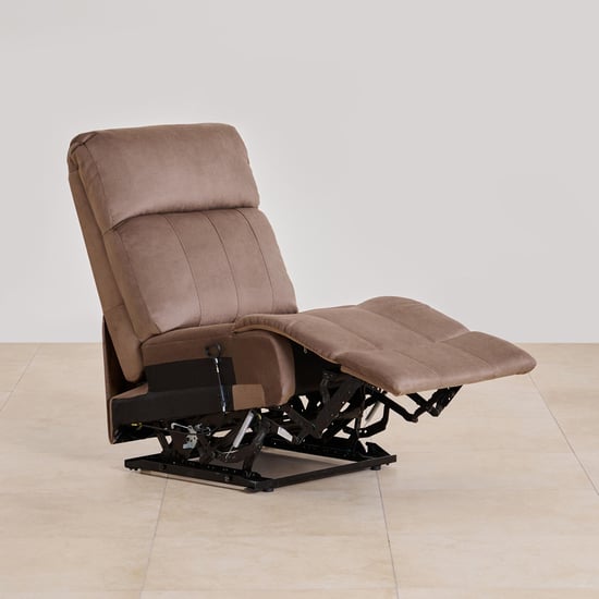 Denver Fabric 4-Seater Recliner Set - Brown