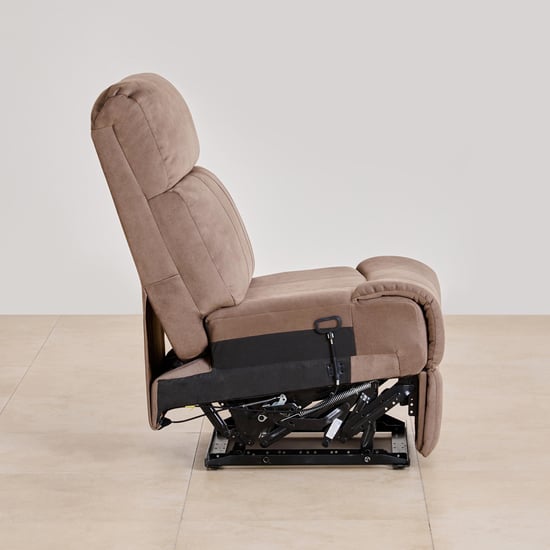 Denver Fabric 4-Seater Recliner Set - Brown