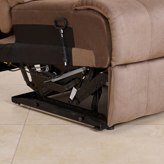 Denver Fabric 4-Seater Recliner Set - Brown