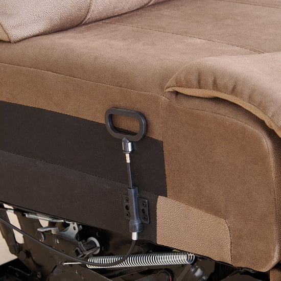 Denver Fabric 4-Seater Recliner Set - Brown