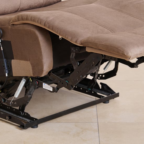 Denver Fabric 4-Seater Recliner Set - Brown