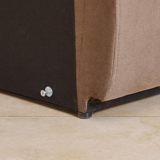 Denver Fabric 4-Seater Recliner Set - Brown