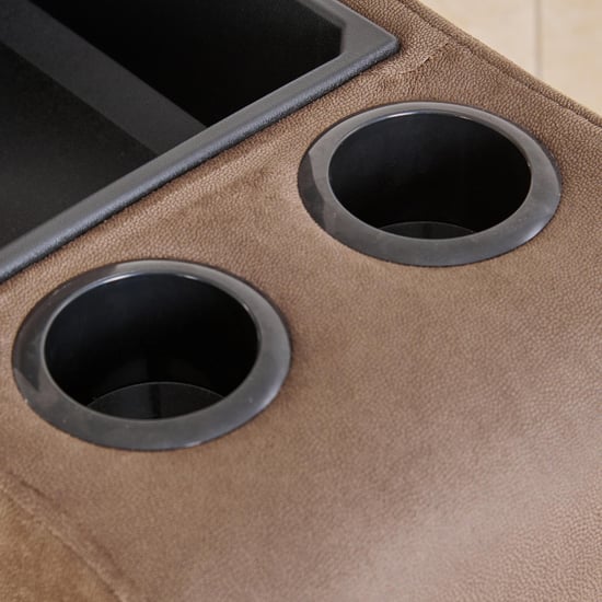 Denver Fabric 4-Seater Recliner Set - Brown