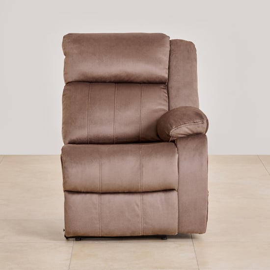 Denver Fabric 4-Seater Recliner Set - Brown