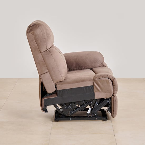 Denver Fabric 4-Seater Recliner Set - Brown