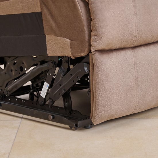 Denver Fabric 4-Seater Recliner Set - Brown