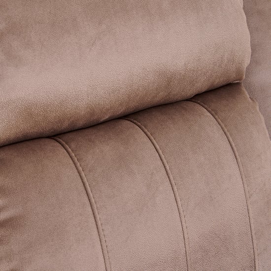 Denver Fabric 4-Seater Recliner Set - Brown