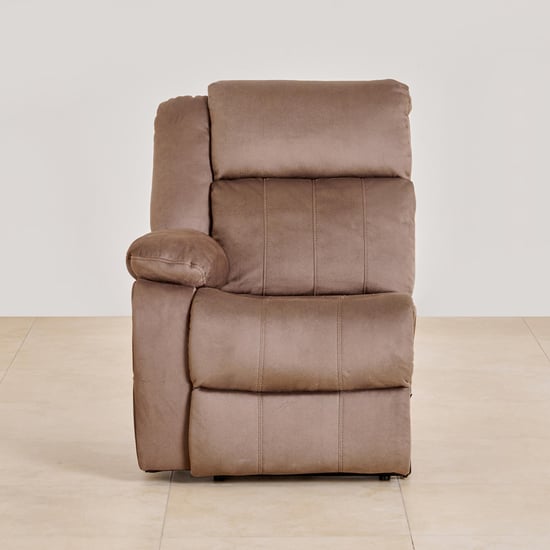 Denver Fabric 4-Seater Recliner Set - Brown