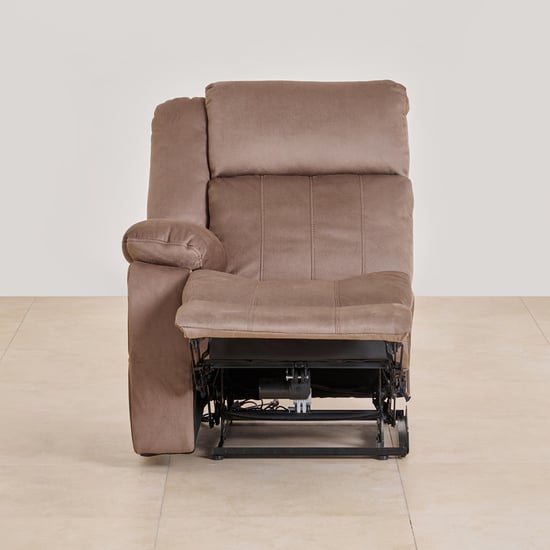 Denver Fabric 4-Seater Recliner Set - Brown