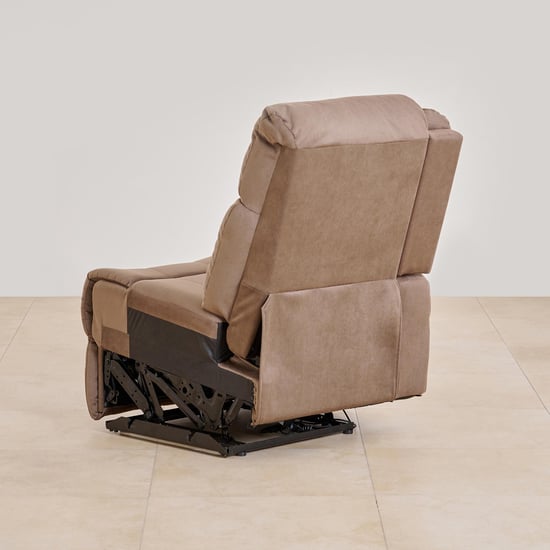 Denver Fabric 4-Seater Recliner Set - Brown
