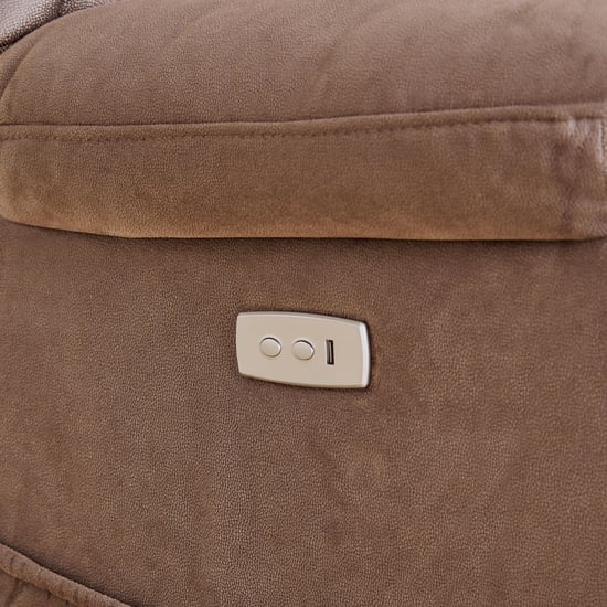 Denver Fabric 4-Seater Recliner Set - Brown