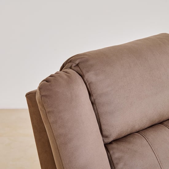 Denver Fabric 4-Seater Recliner Set - Brown