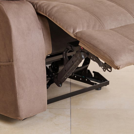 Denver Fabric 4-Seater Recliner Set - Brown