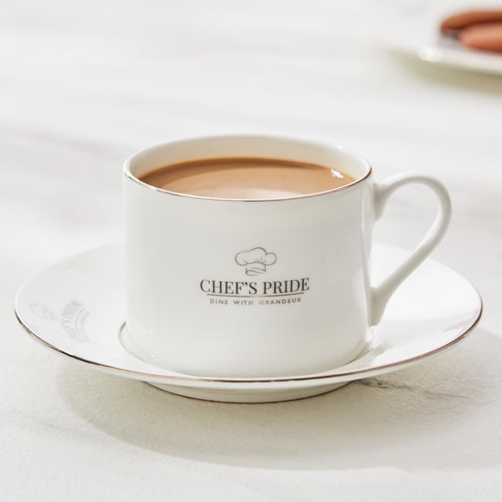 Chef's Pride Bone China Cup and Saucer - 200ml