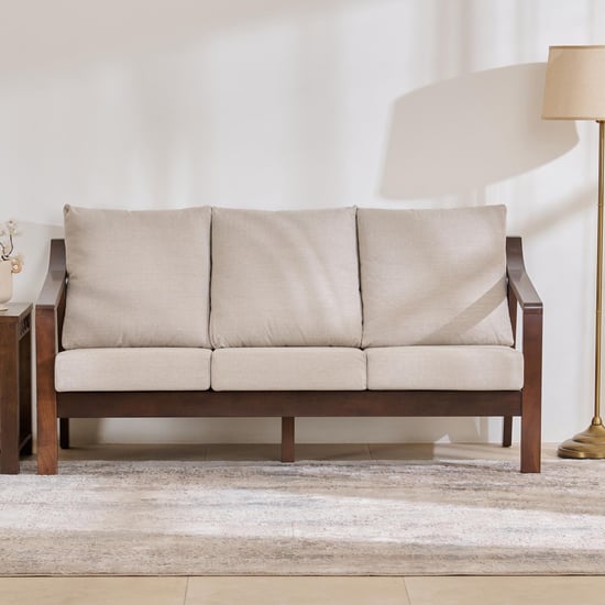 Helios Zara NXT Fabric 3-Seater Sofa - Beige