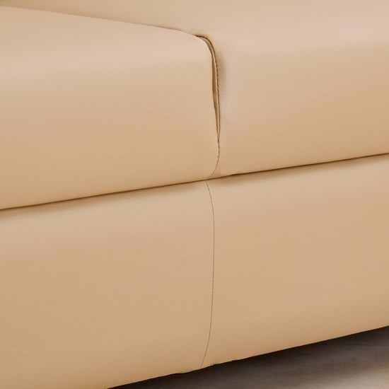 Ellora Faux Leather 3+1+1 Seater Sofa Set - Beige