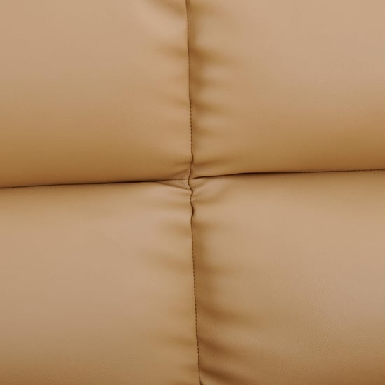 Ellora Faux Leather 3+1+1 Seater Sofa Set - Beige