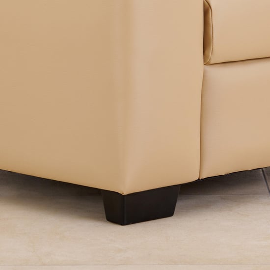 Ellora Faux Leather 3+1+1 Seater Sofa Set - Beige