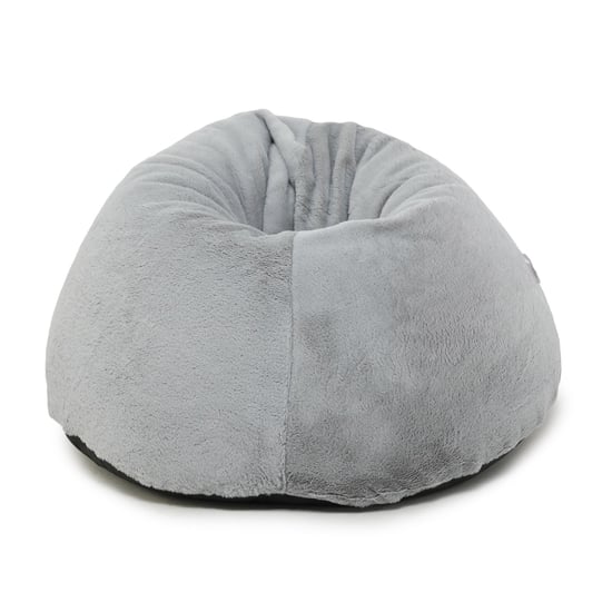 Helios Lunar Faux Fur Teardrop Bean Bag Cover - Grey