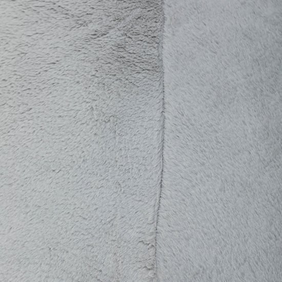 Helios Lunar Faux Fur Teardrop Bean Bag Cover - Grey