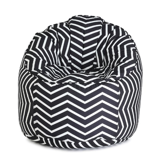 Helios Mirza Muddha Canvas Bean Bag Cover - Black