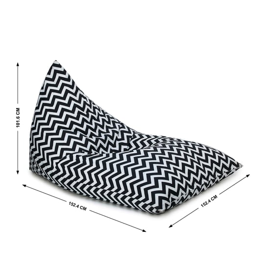 Helios Canvas Bean Bag Cover - Black