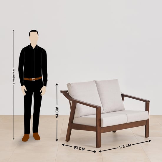 Helios Zara NXT Fabric 3+2 Seater Sofa Set - Beige