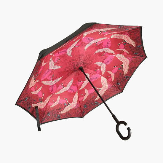 INDIAN CIRCUS Legend of The Cranes Printed Reversible Umbrella