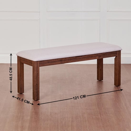 Montoya 6-Seater Dining Set with Chairs and Bench - Brown