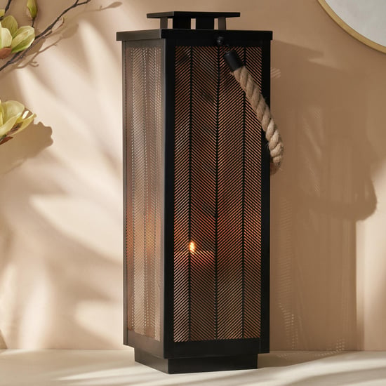 Aerin Iron Cut-Out Hanging Lantern
