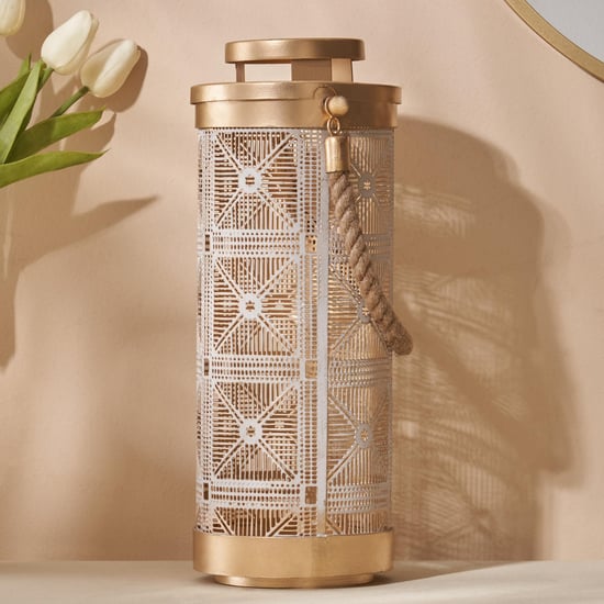 Aerin Iron Cut-Out Hanging Lantern