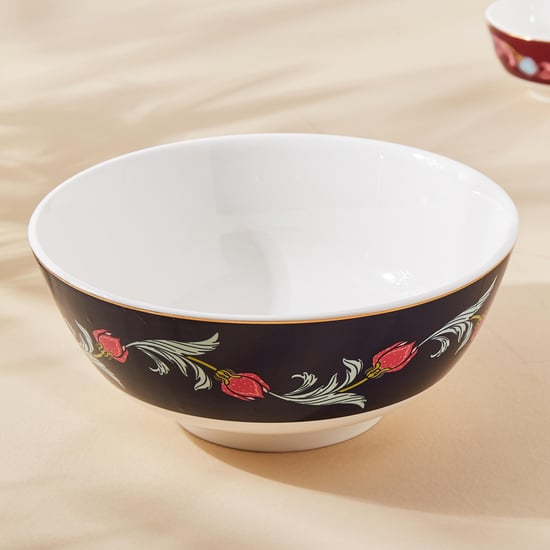 Feslix Morris Porcelain Printed Serving Bowl - 800ml